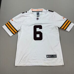 Cleveland Browns Jersey Men's Medium White Mayfield #6 NFL Nike Football Shirt